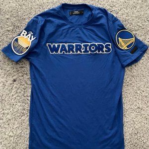 Golden State Warriors 3D Letterman T-Shirt. Medium. Pro Standard.